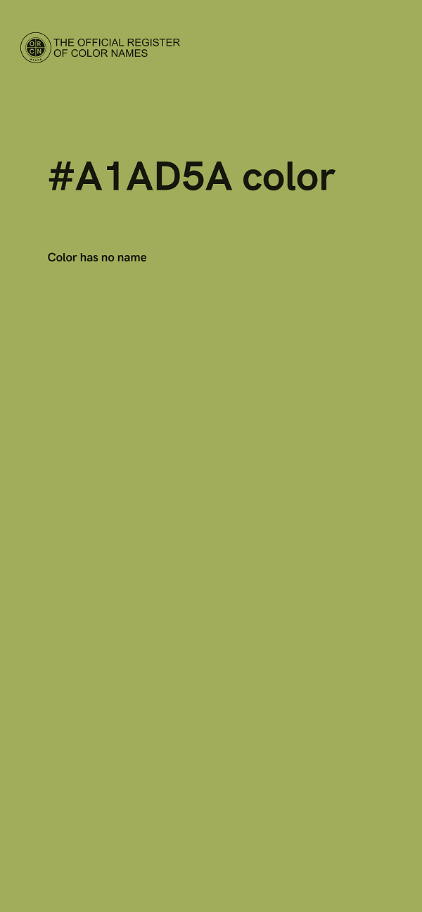 #A1AD5A color image