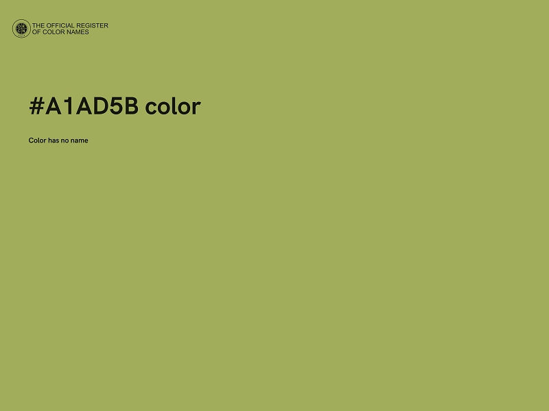 #A1AD5B color image