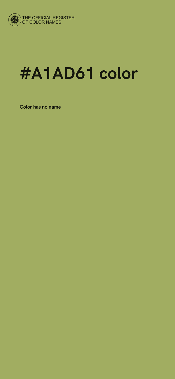 #A1AD61 color image
