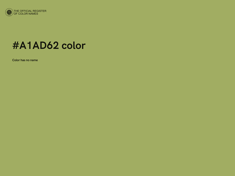 #A1AD62 color image