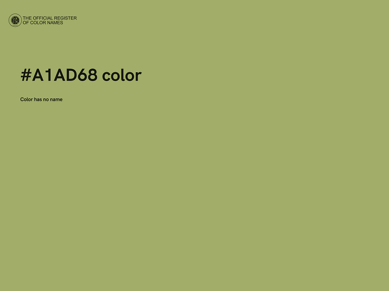 #A1AD68 color image