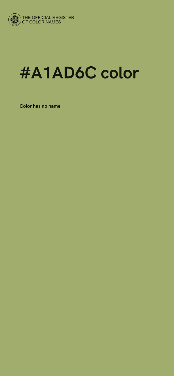 #A1AD6C color image