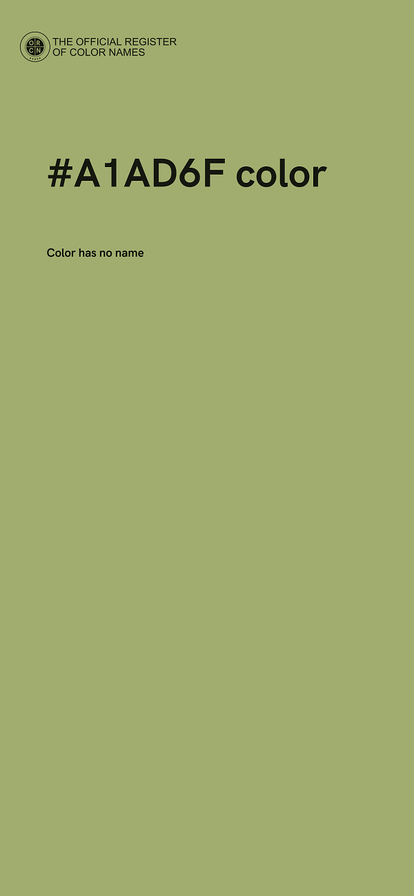 #A1AD6F color image