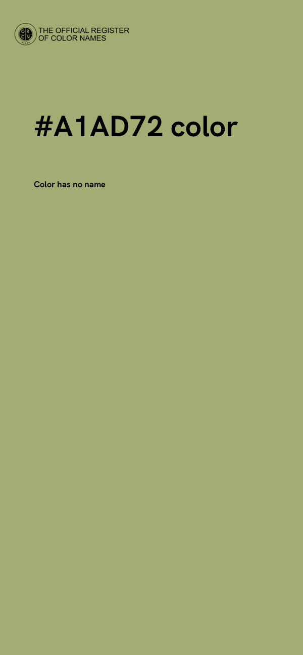#A1AD72 color image
