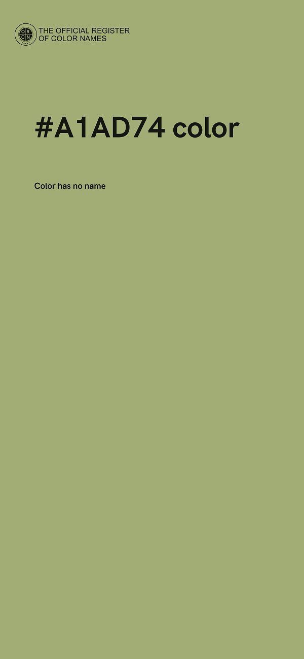 #A1AD74 color image