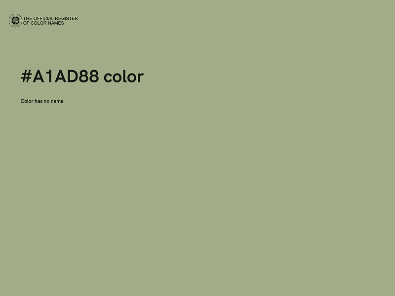 #A1AD88 color image