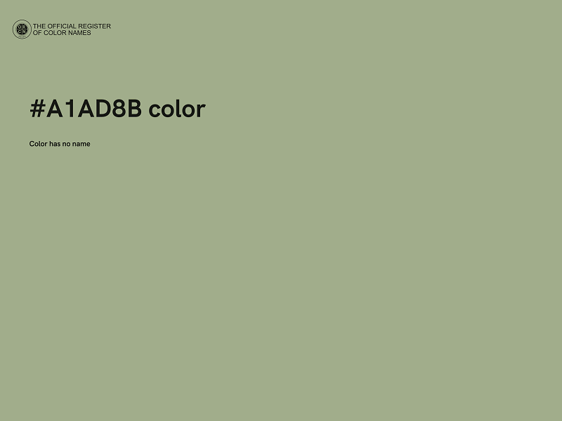 #A1AD8B color image