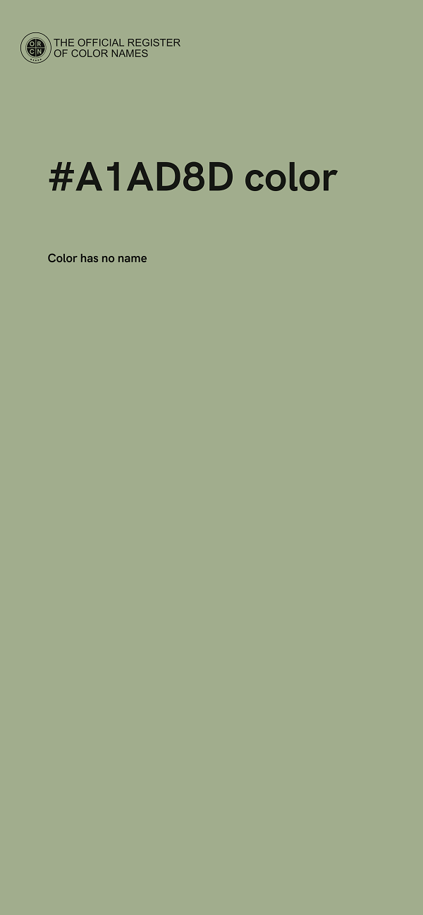 #A1AD8D color image