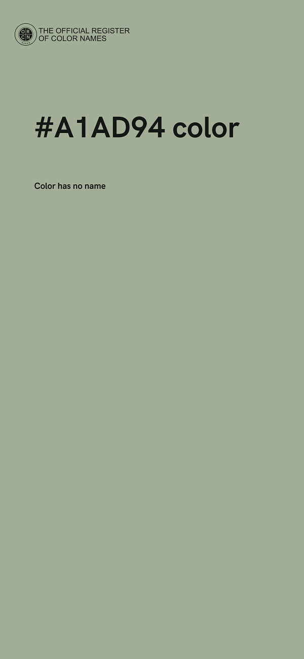 #A1AD94 color image