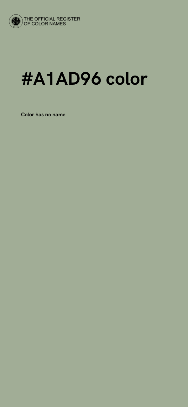 #A1AD96 color image