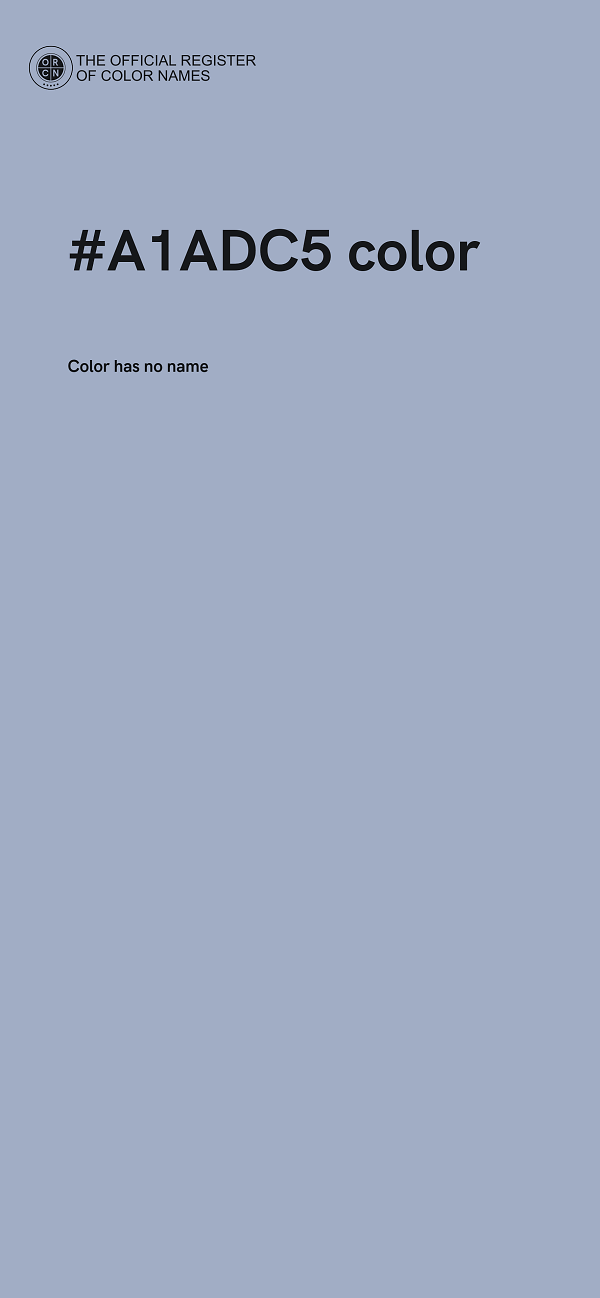 #A1ADC5 color image