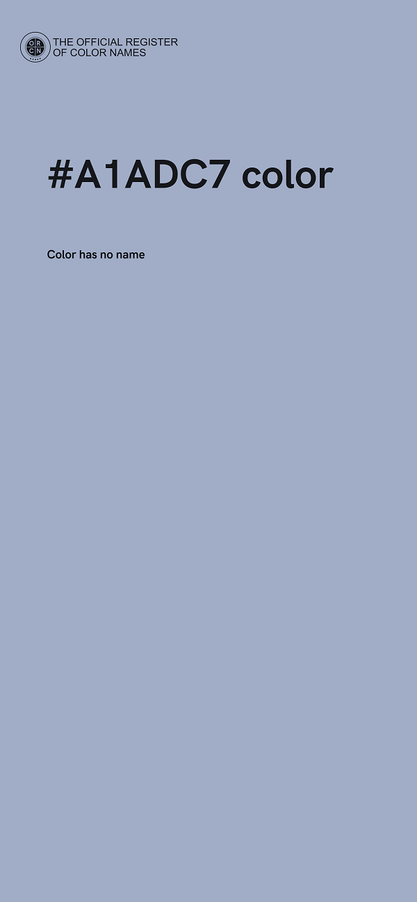 #A1ADC7 color image