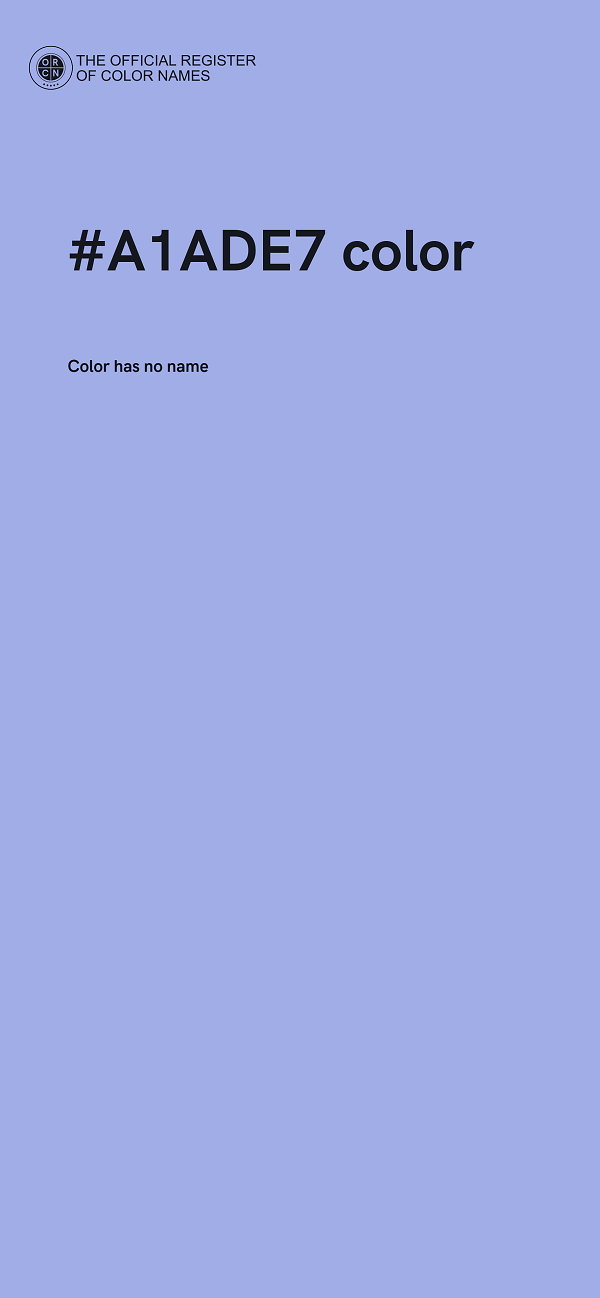 #A1ADE7 color image