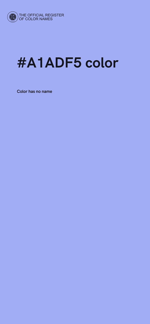 #A1ADF5 color image