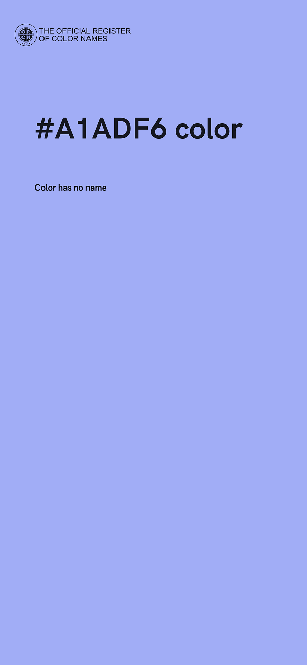 #A1ADF6 color image