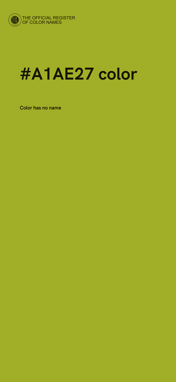 #A1AE27 color image