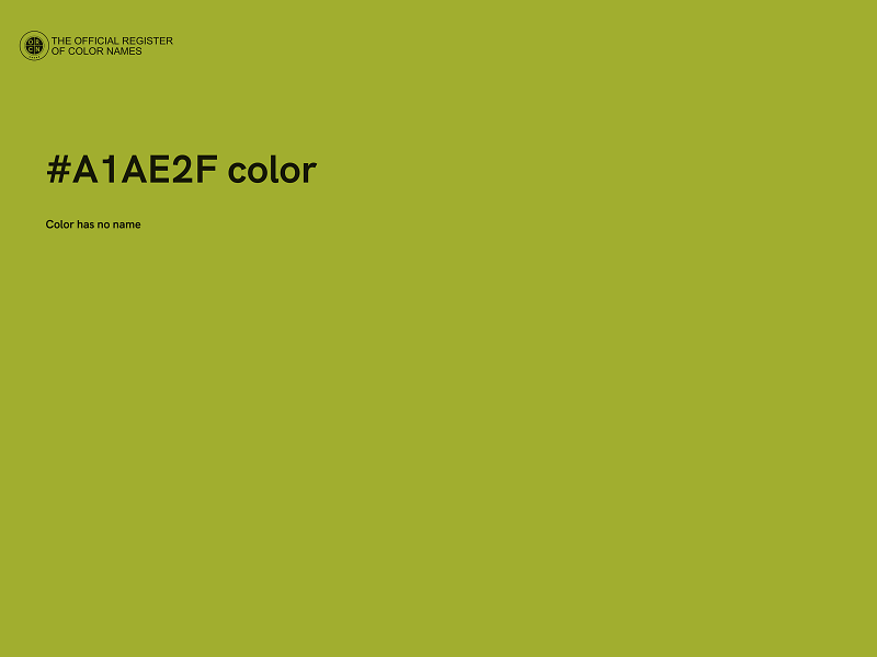 #A1AE2F color image