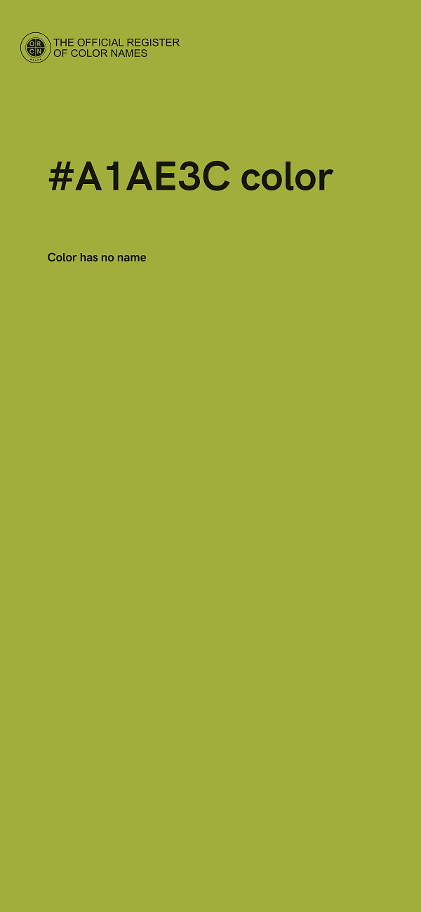 #A1AE3C color image
