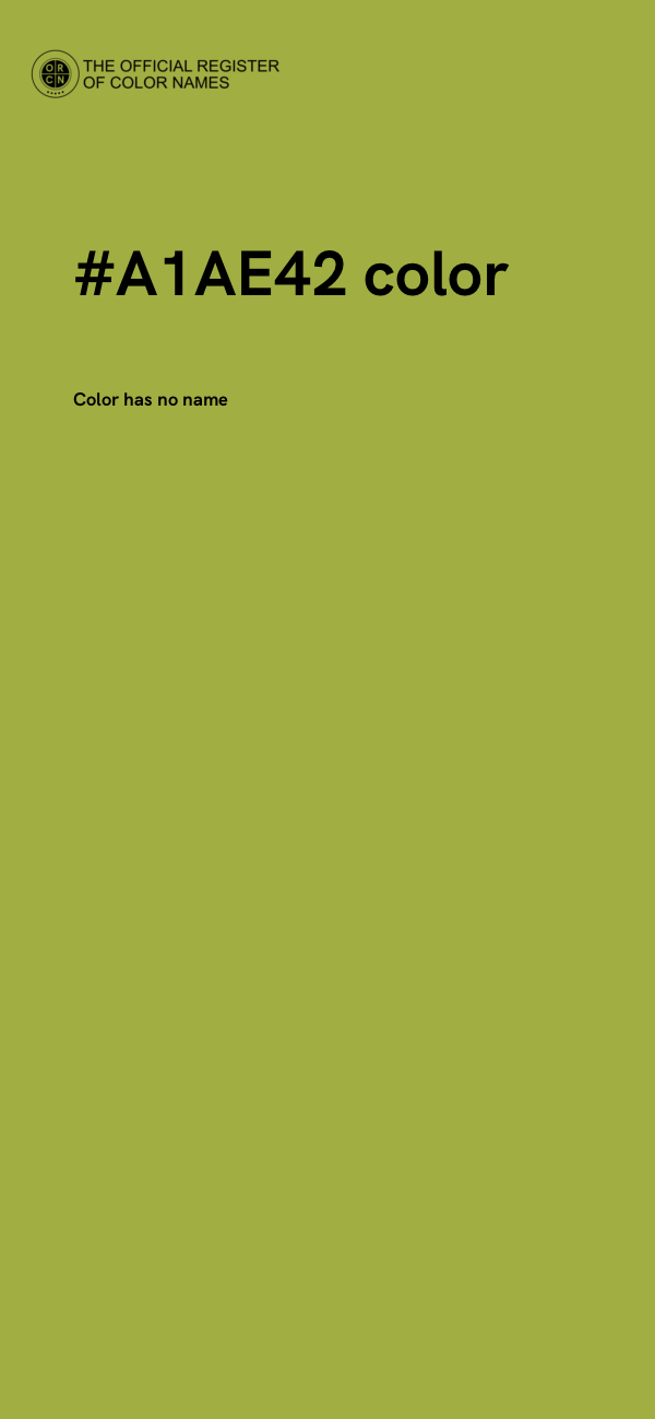 #A1AE42 color image