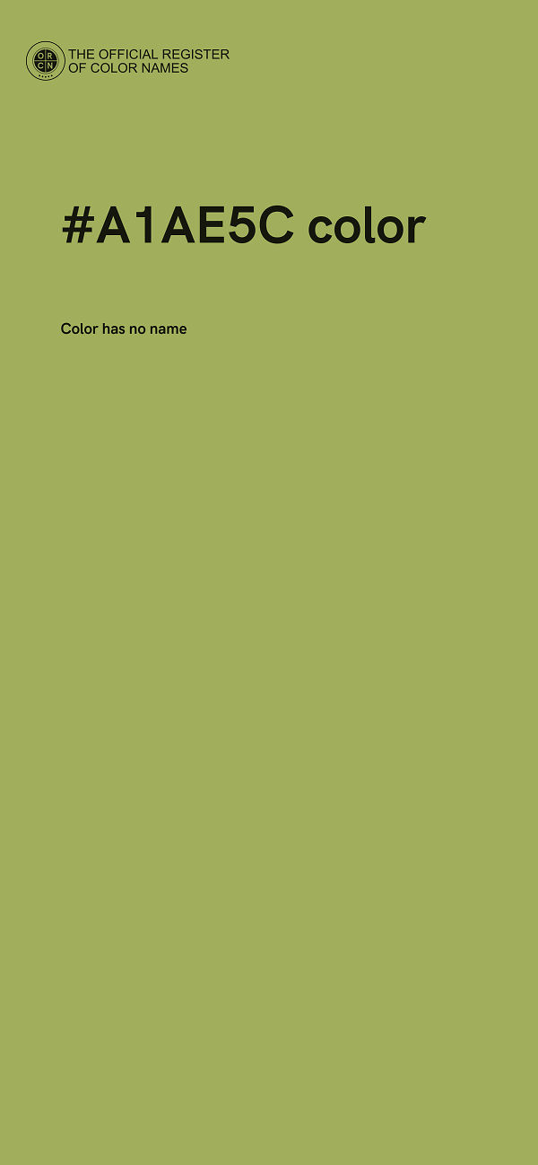 #A1AE5C color image