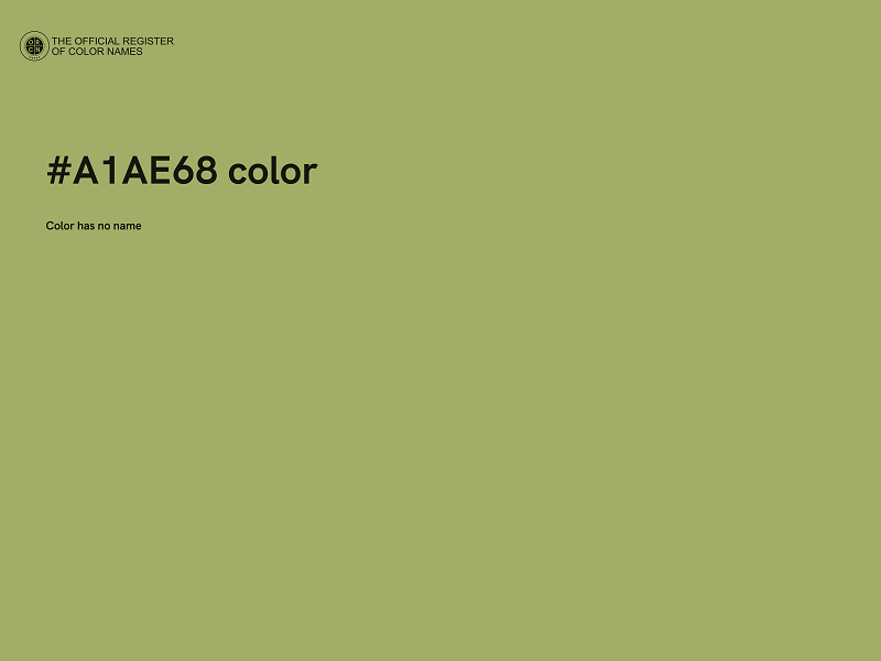 #A1AE68 color image