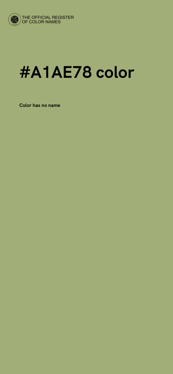 #A1AE78 color image