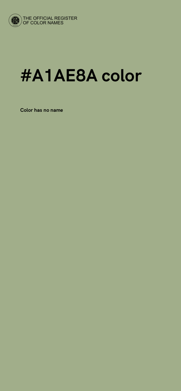 #A1AE8A color image