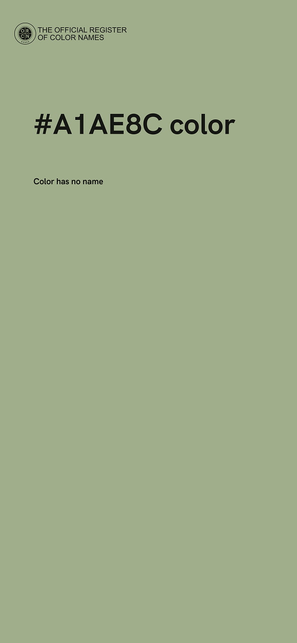#A1AE8C color image