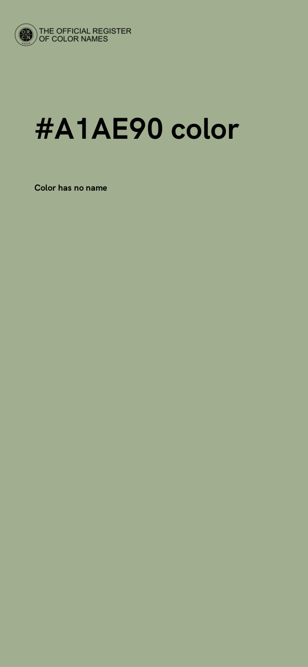 #A1AE90 color image