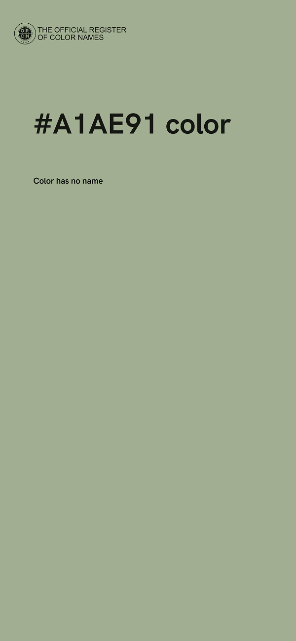 #A1AE91 color image