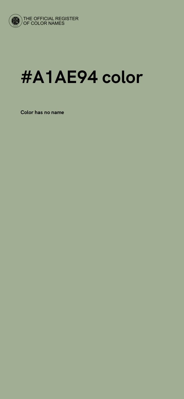 #A1AE94 color image