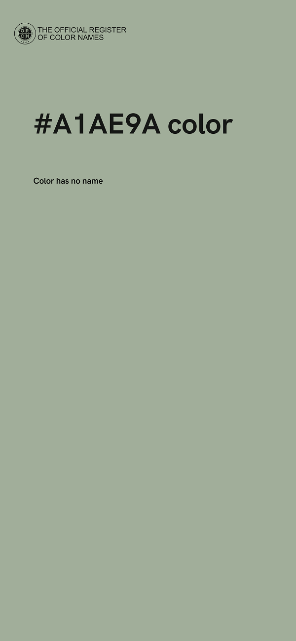 #A1AE9A color image