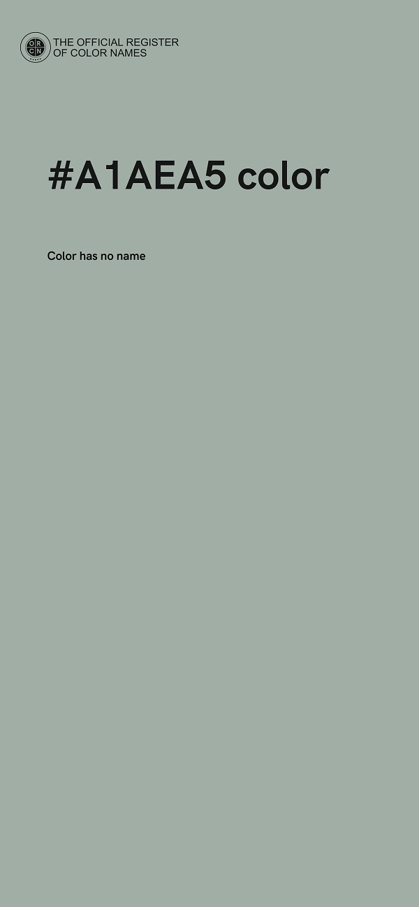 #A1AEA5 color image