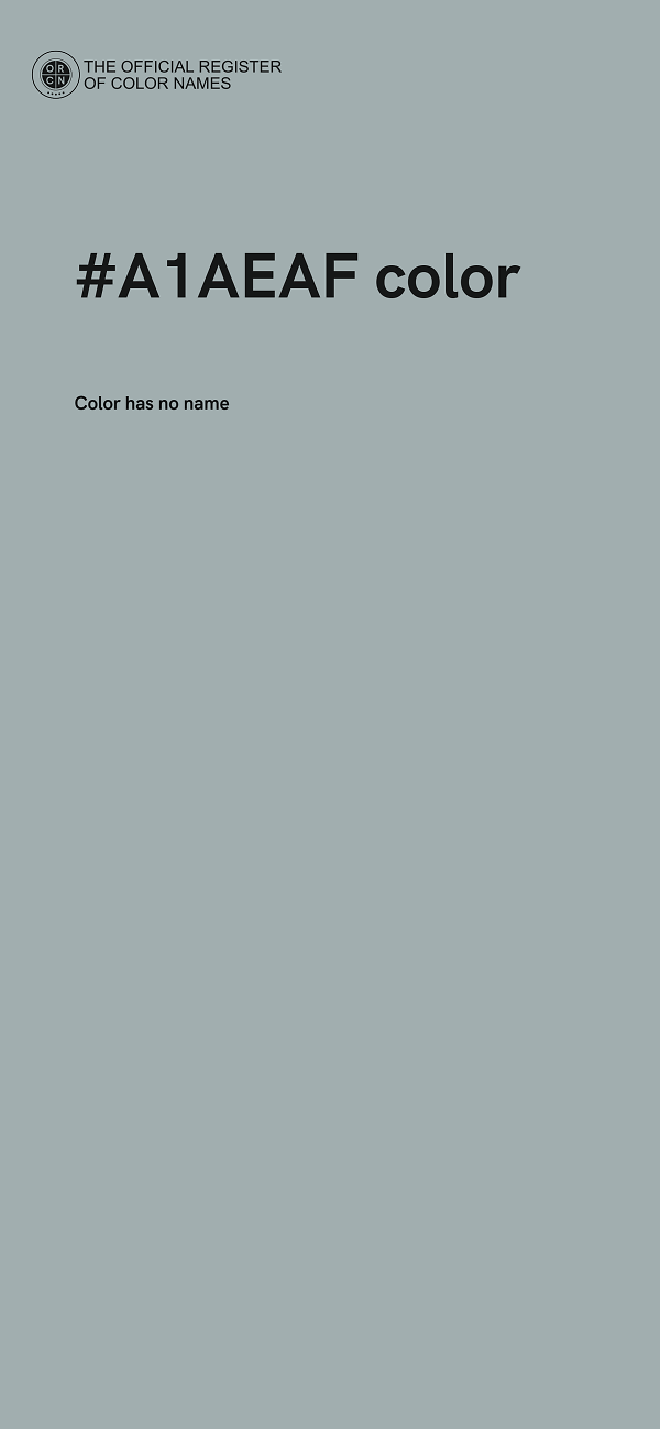 #A1AEAF color image