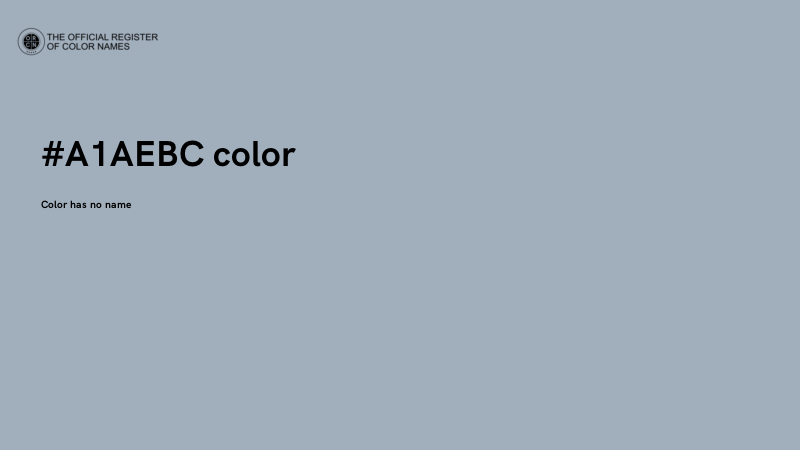 #A1AEBC color image