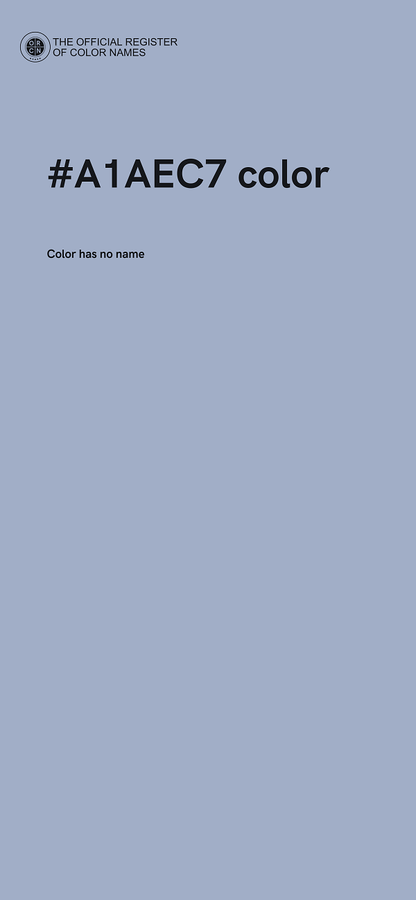 #A1AEC7 color image