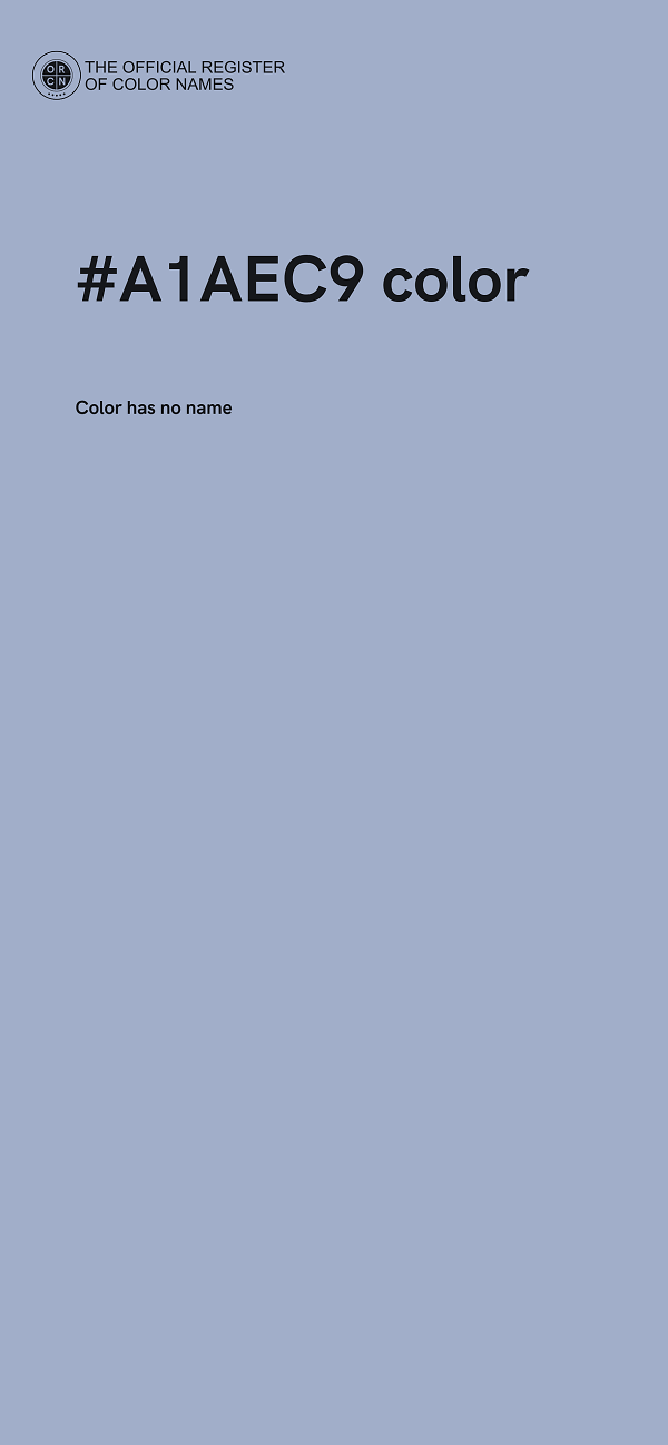 #A1AEC9 color image