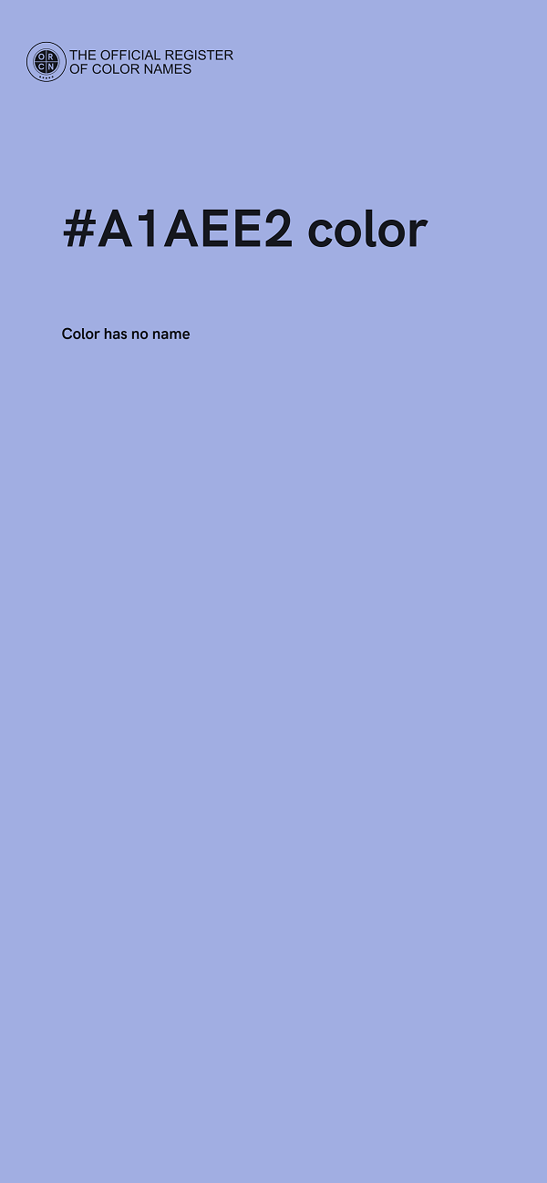 #A1AEE2 color image