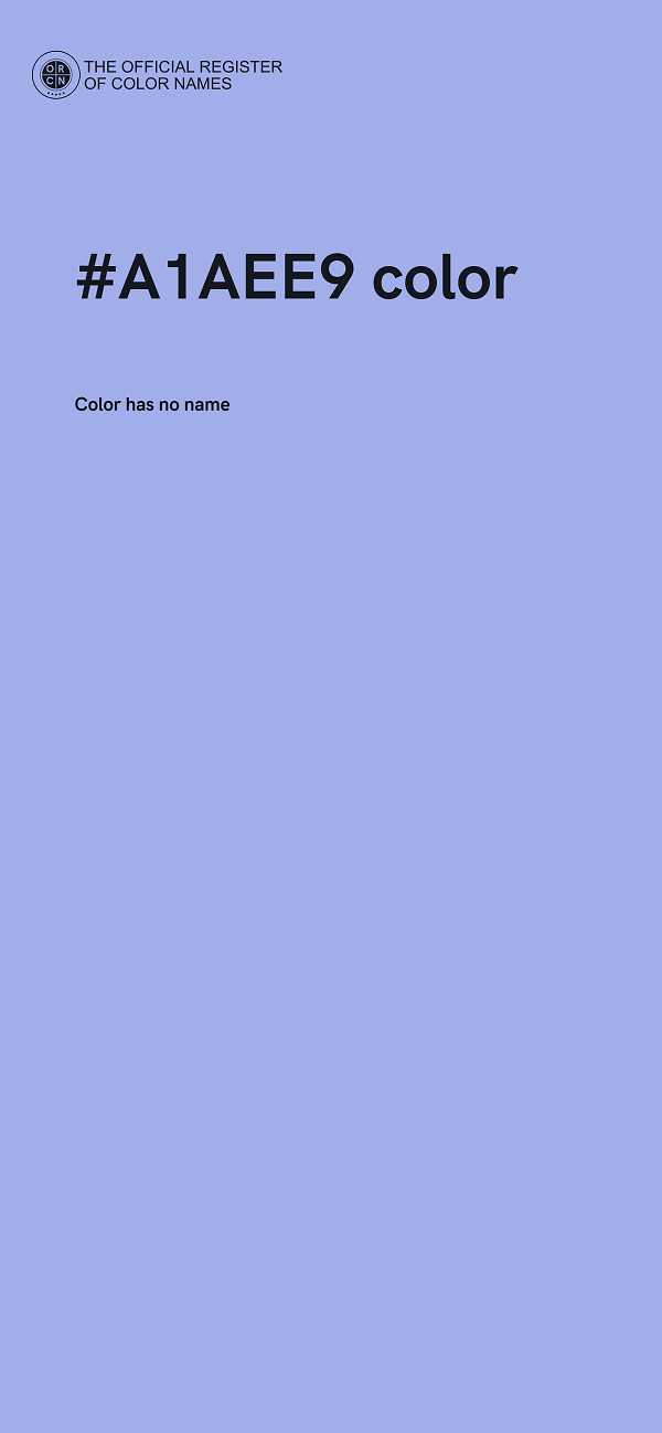 #A1AEE9 color image