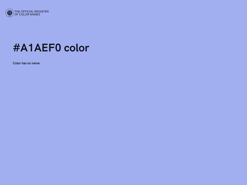 #A1AEF0 color image