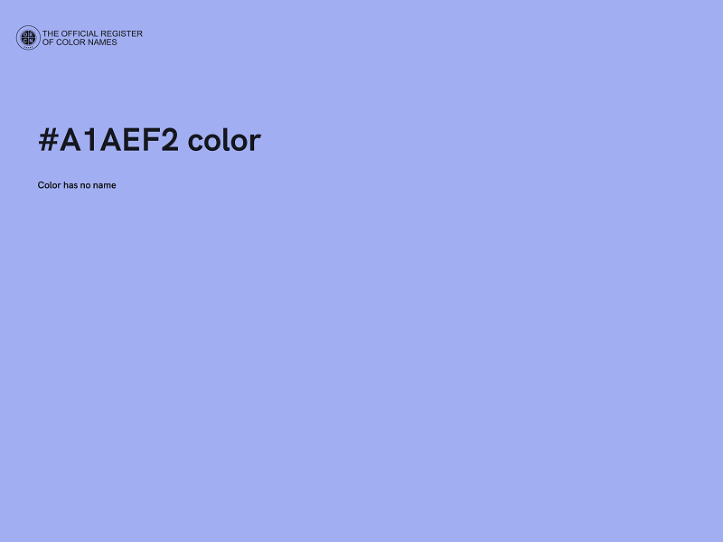 #A1AEF2 color image