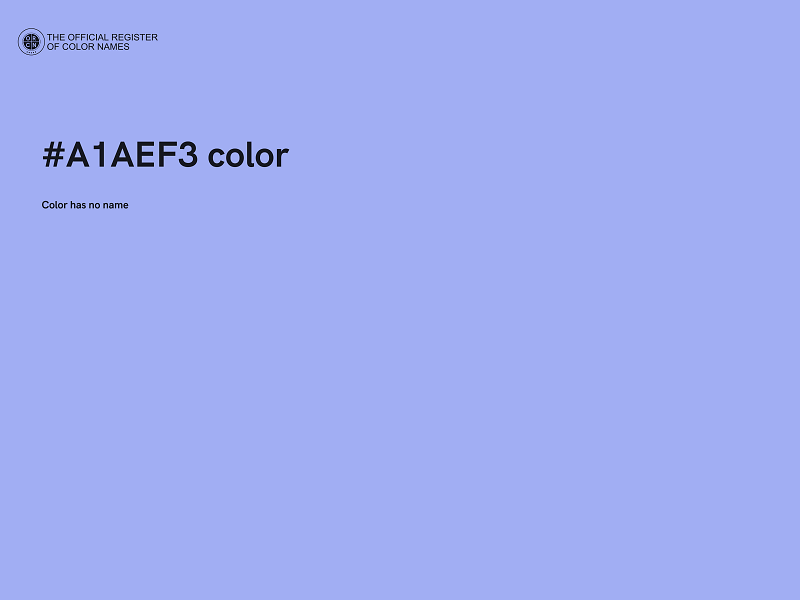 #A1AEF3 color image