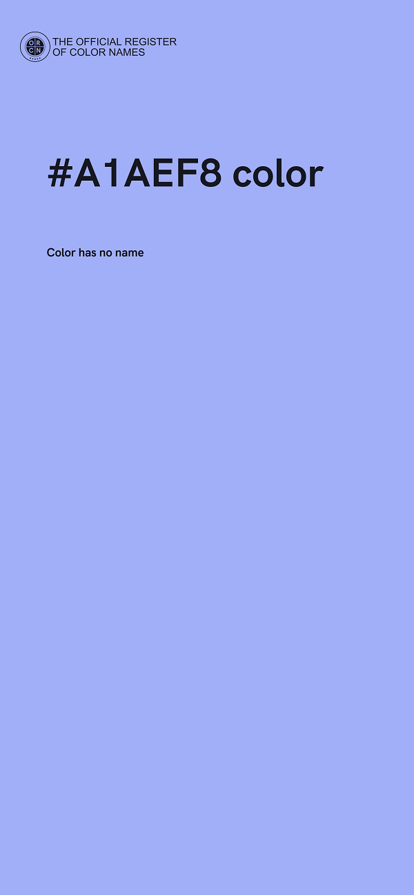 #A1AEF8 color image