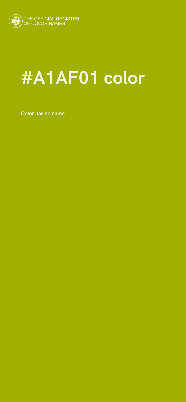 #A1AF01 color image