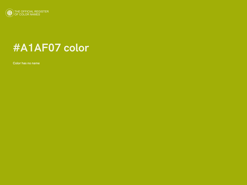 #A1AF07 color image