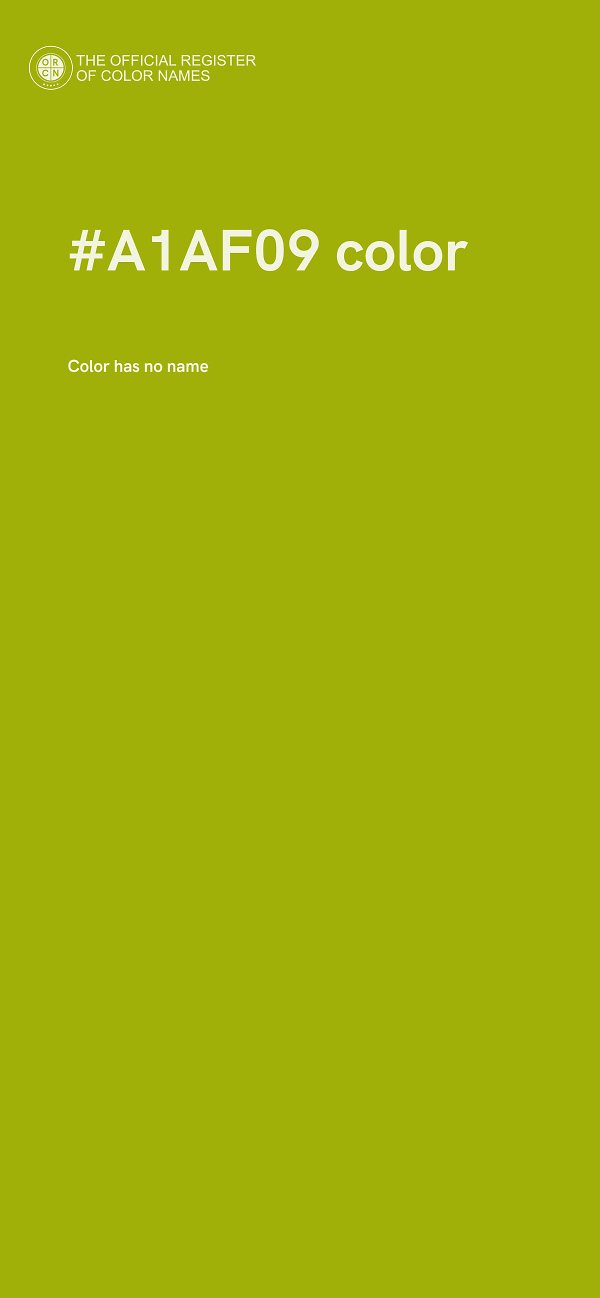 #A1AF09 color image