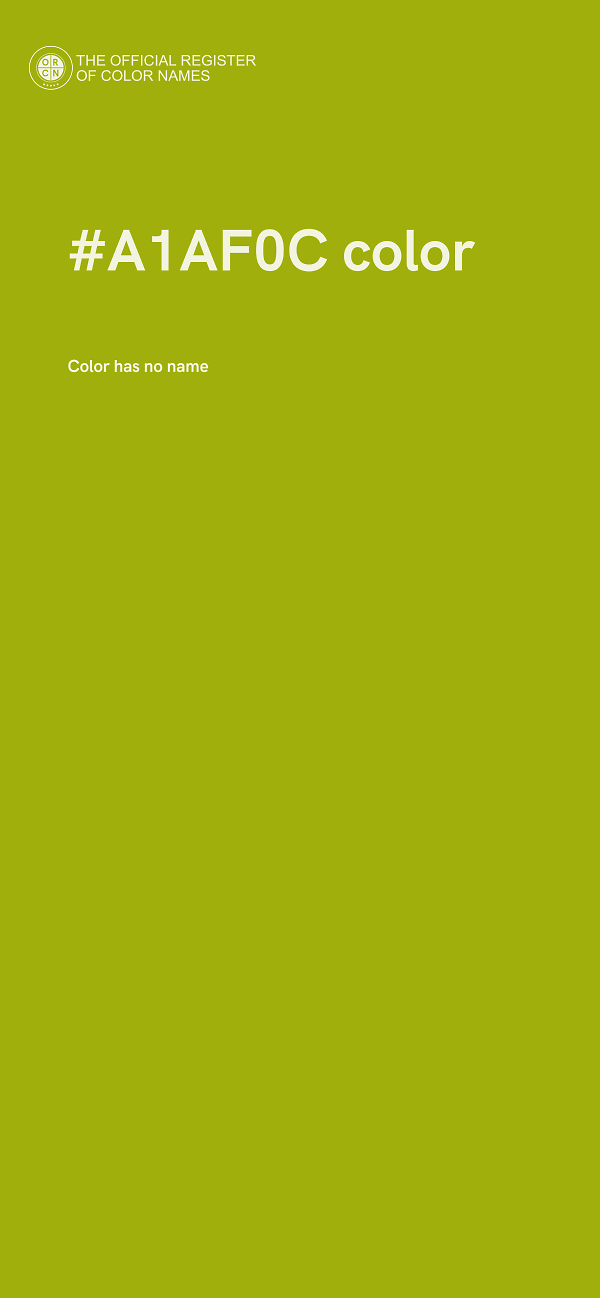 #A1AF0C color image
