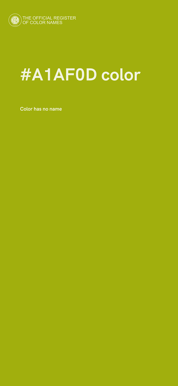 #A1AF0D color image
