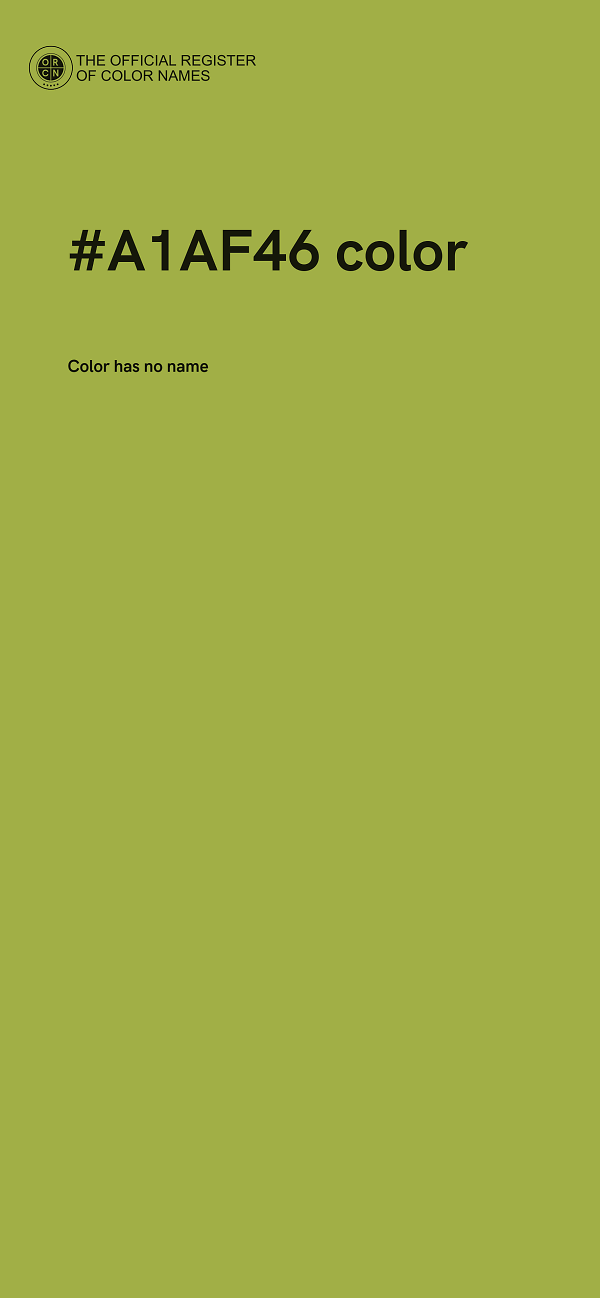 #A1AF46 color image