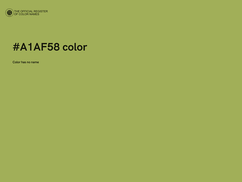 #A1AF58 color image